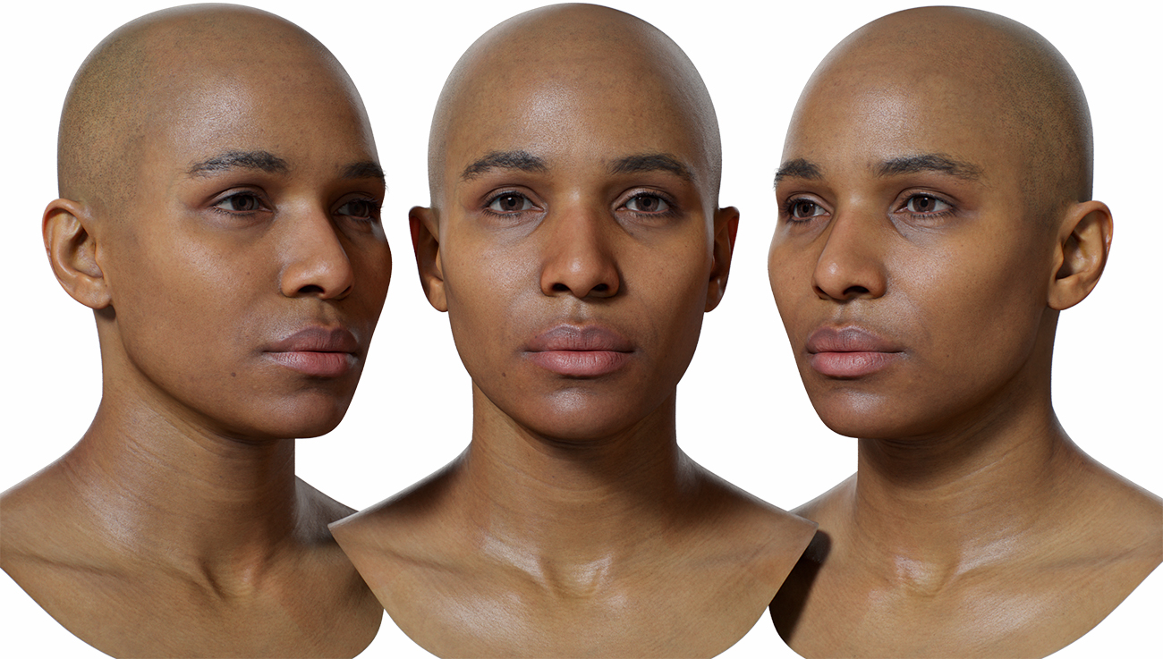 Download realistic 3d head models